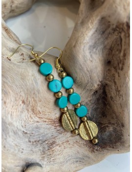 GINI TURQUOISE Boucles...