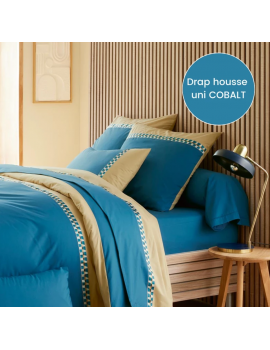 LINO COBALT- 100% Percale...