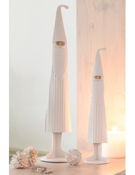 PERE NOEL METAL BLANC