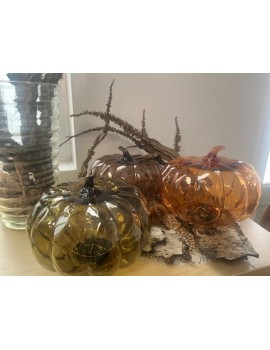 CITROUILLES VERRE LED