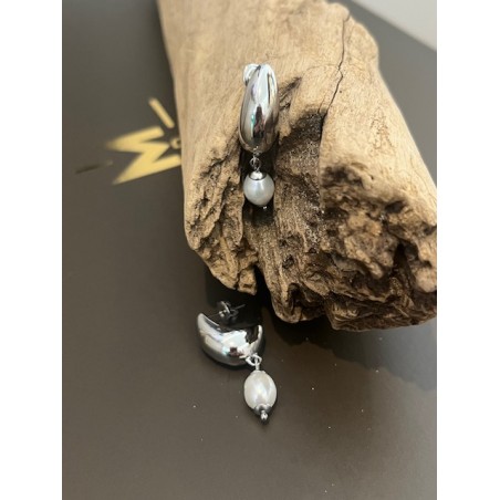 BOUCLES D'OREILLE PERLE DE NACRE